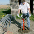 One man gasoline powered post hole diggers